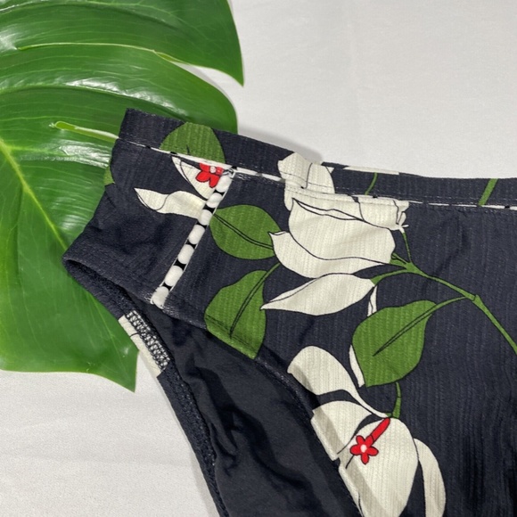 NEW Robin Piccone [ Large ] Elisa High Waist Bikini Bottom in Midnight Blue‎ - Picture 3 of 12